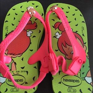 Havaianas Toddler Sandals 9c Flintstones-Pebbles